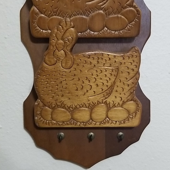 Wooden Hen / Chicken letter / key holder